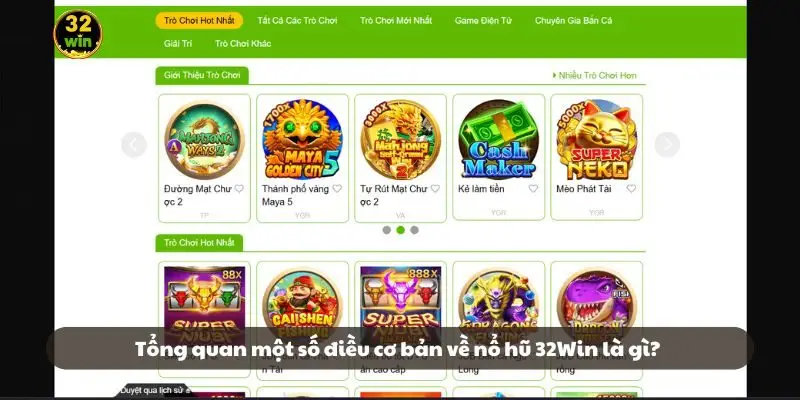 Tổng quan một số điều cơ bản về nổ hũ 32Win là gì?