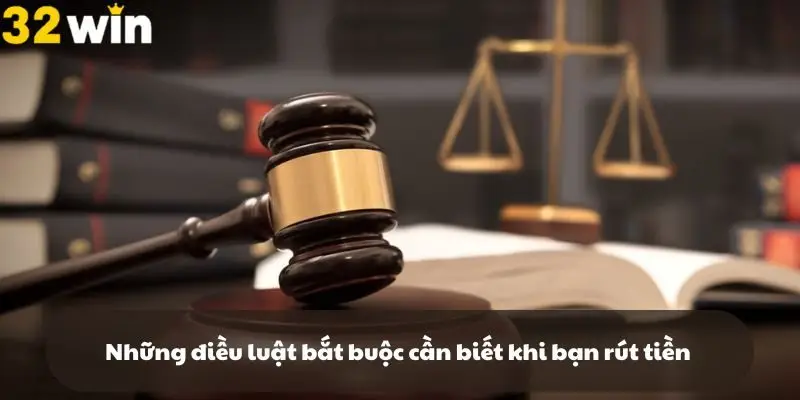 Những điều luật bắt buộc cần biết khi bạn rút tiền tại 32win