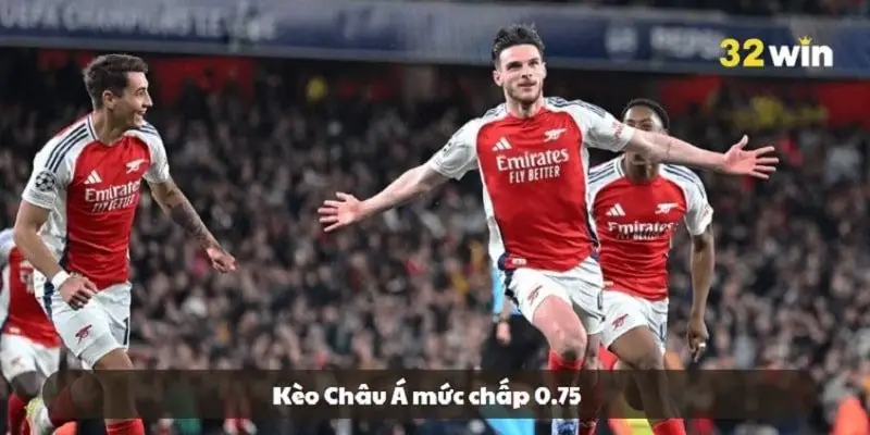 Với mức chấp 0.75 thì bên cửa trên cần có thắng lợi cách biệt vượt qua mốc tỷ lệ Với mức chấp 0.75 thì bên cửa trên cần có thắng lợi cách biệt vượt qua mốc tỷ lệ